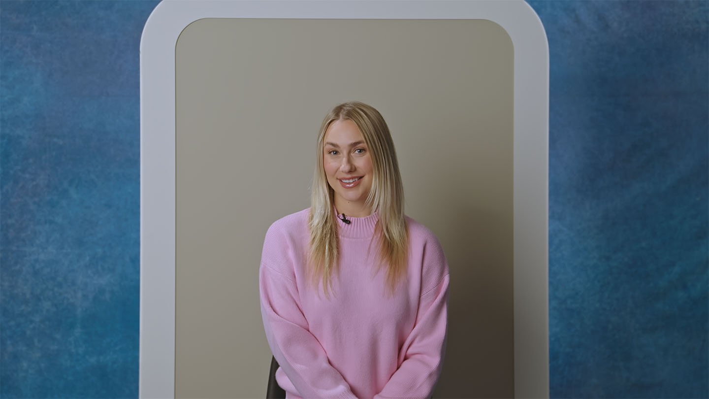 Joelle smiling