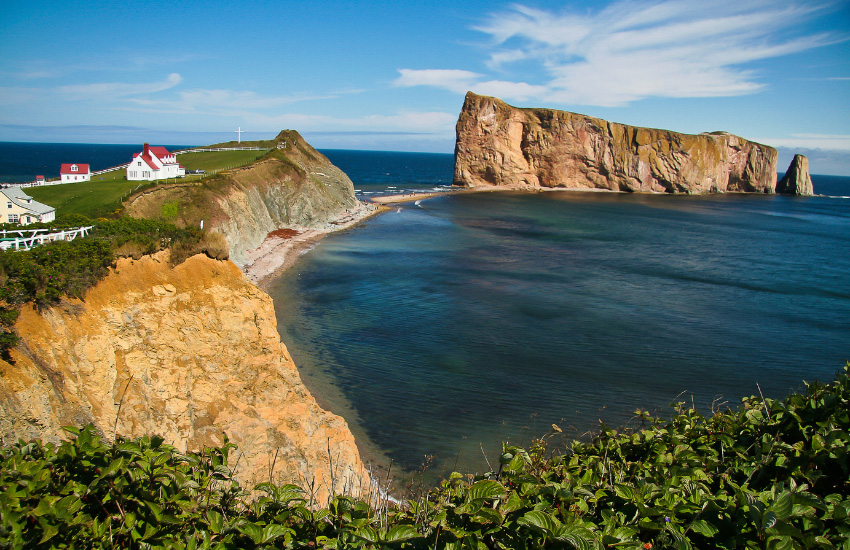 Percé Bay with Percé Rock.